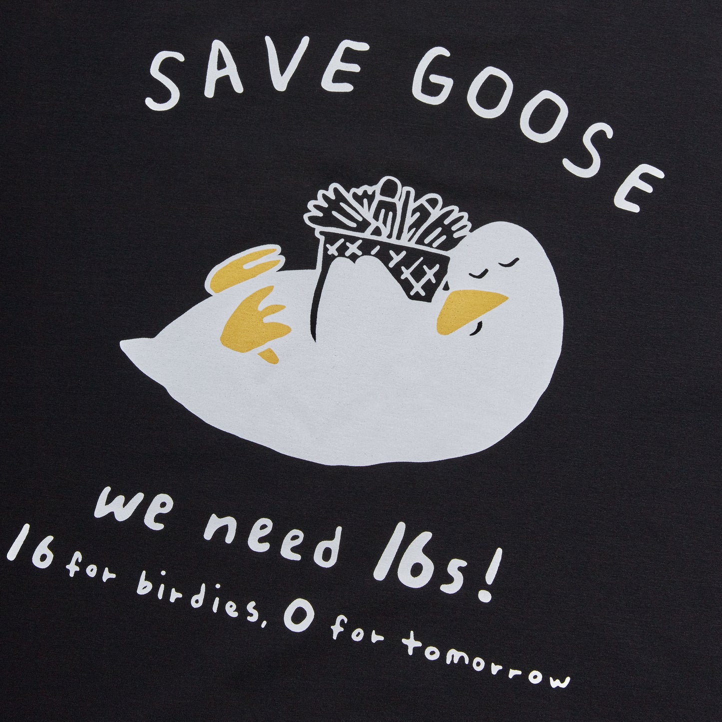 Badminton over Fit T-shirts 'Save the Goose'