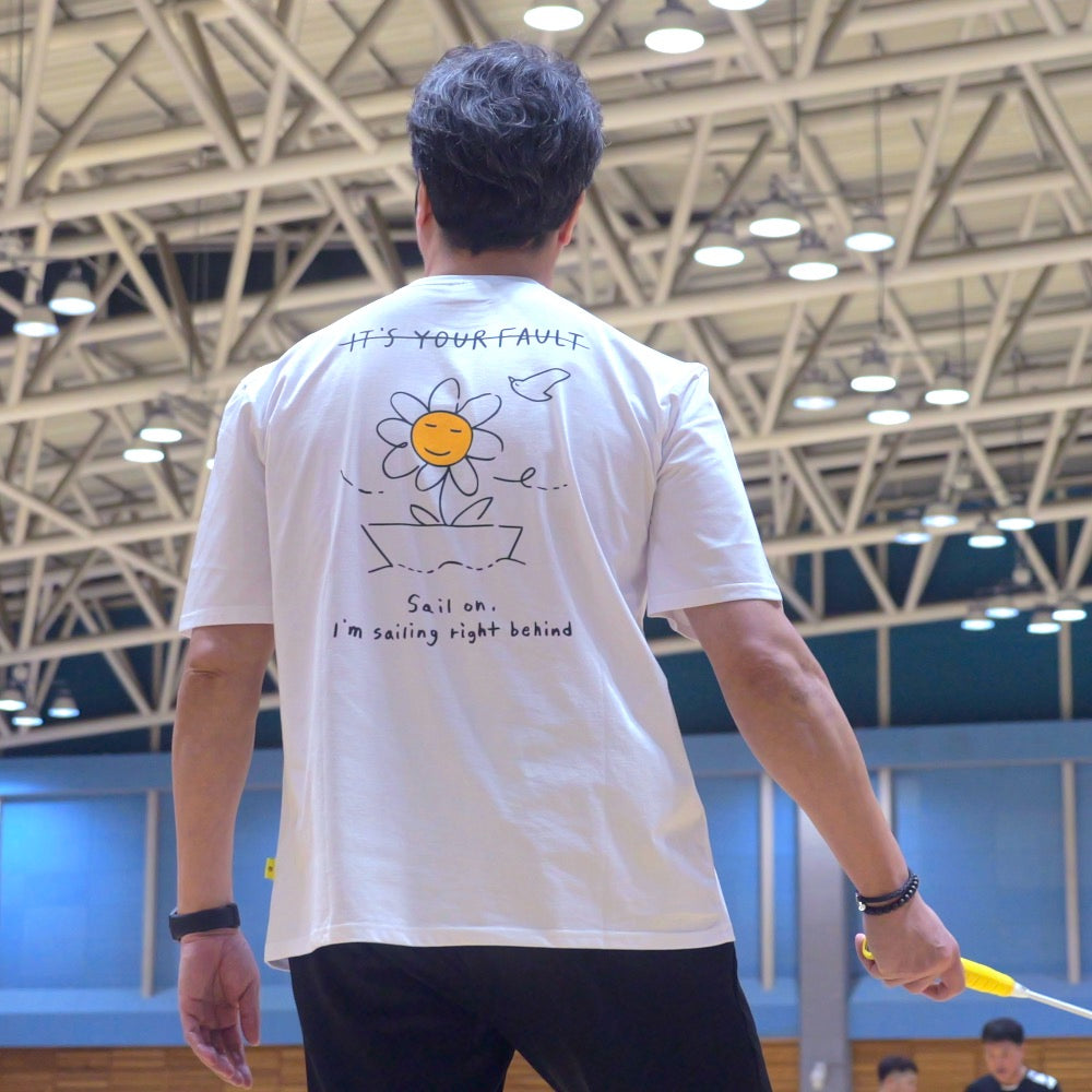 Badminton over Fit T-shirts Daisy on the Boat