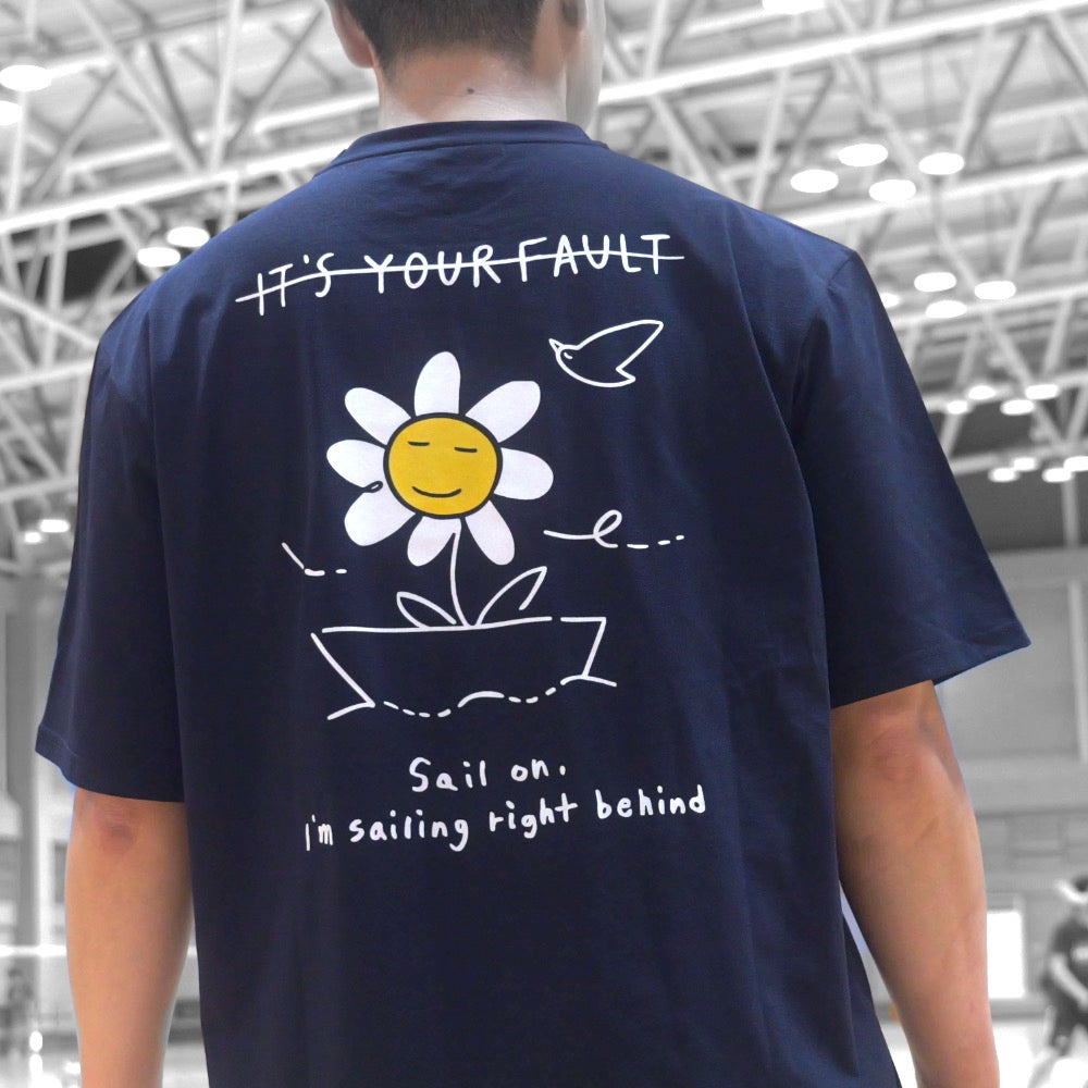 Badminton over Fit T-shirts Daisy on the Boat
