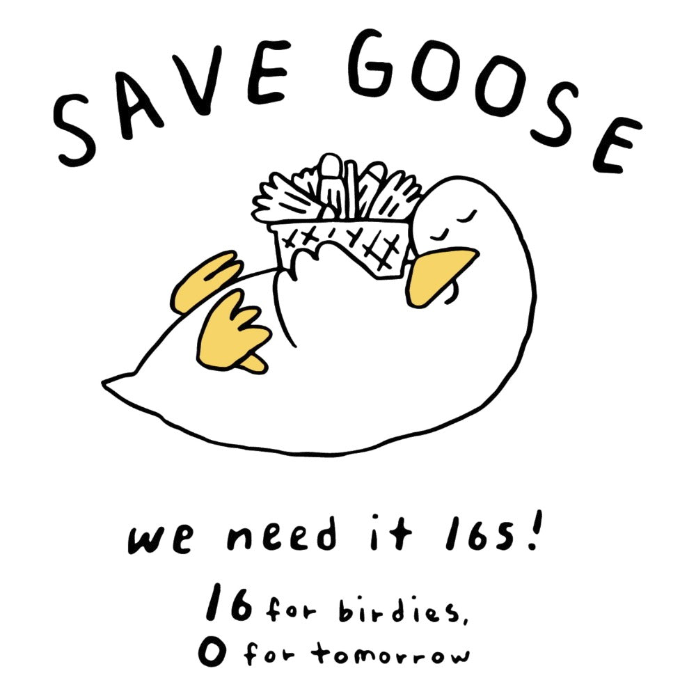 Badminton over Fit T-shirts 'Save the Goose'