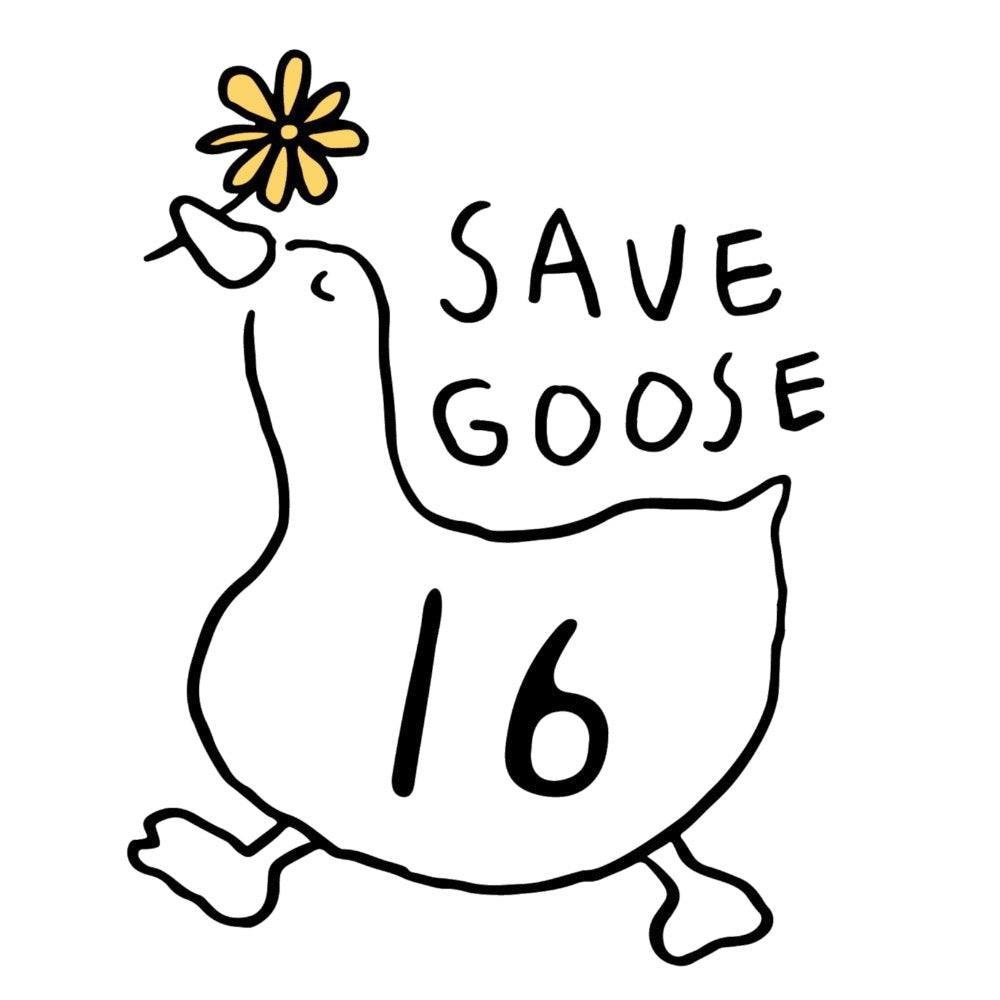 Badminton over Fit T-shirts 'Save the Goose'
