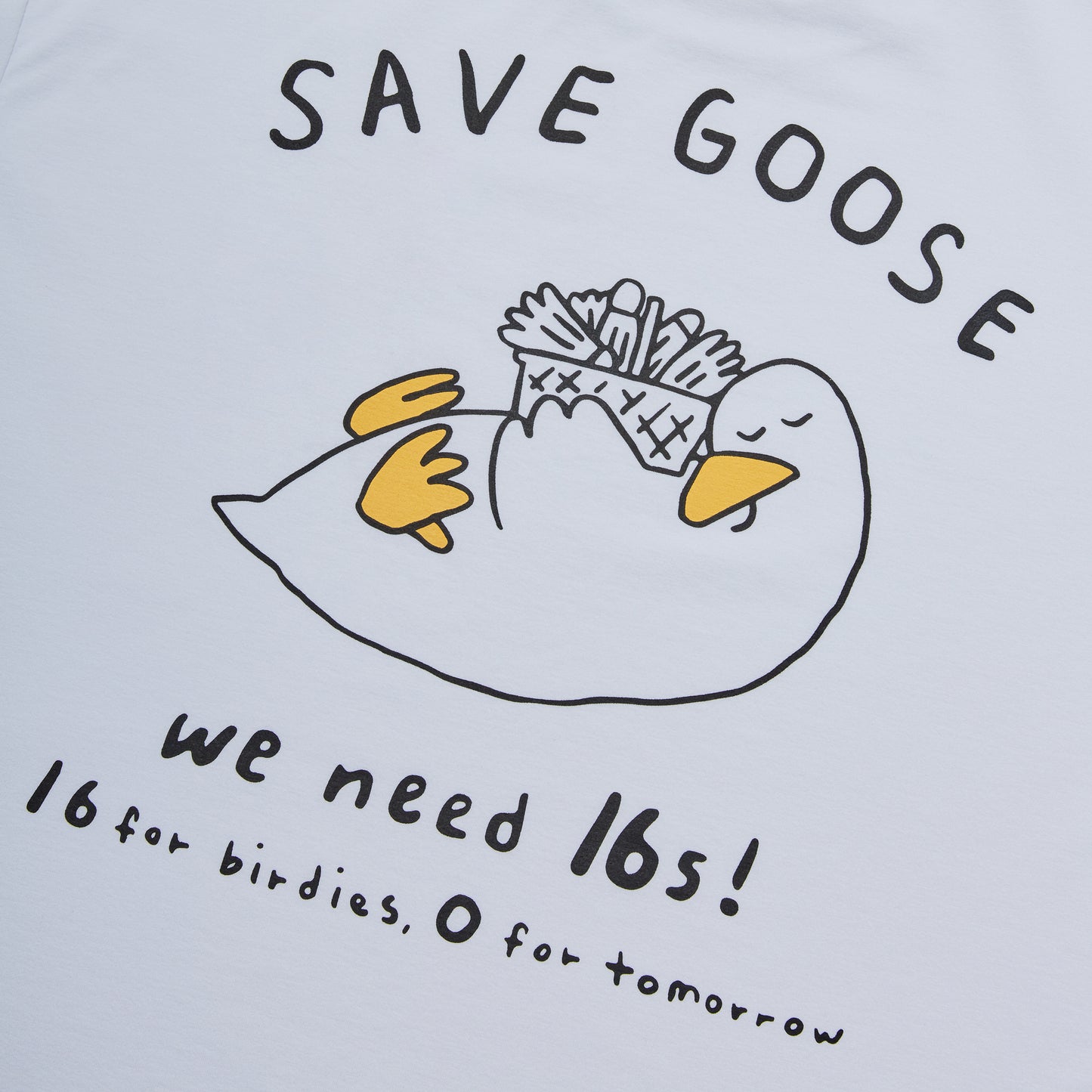 Badminton over Fit T-shirts 'Save the Goose'