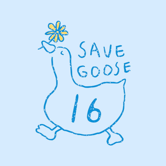 Badminton over Fit T-shirts 'Save the Goose' (COLOR)
