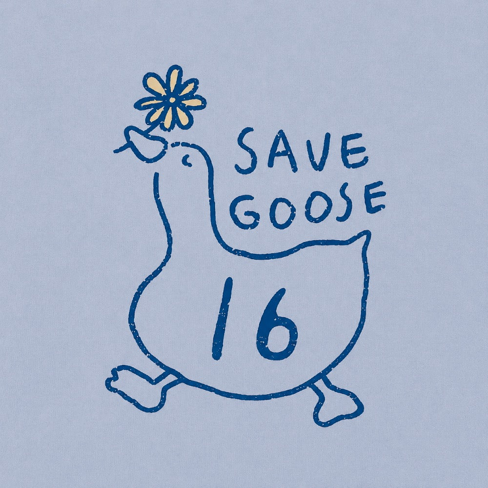 Badminton over Fit T-shirts 'Save the Goose' (COLOR)