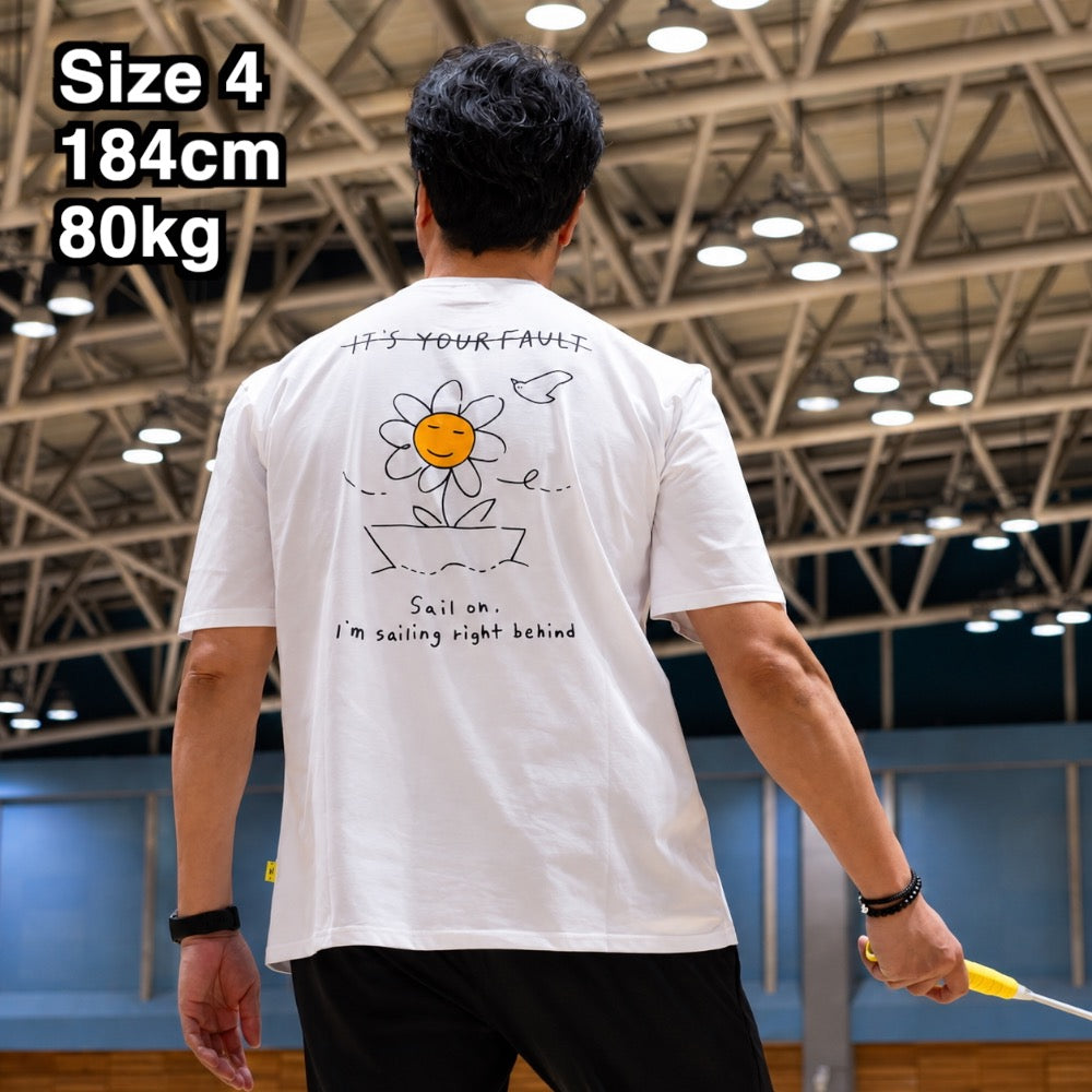 Badminton over Fit T-shirts Daisy on the Boat