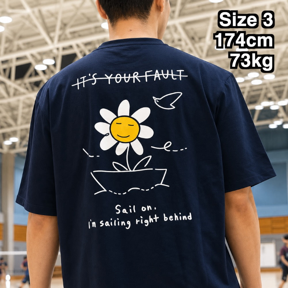 Badminton over Fit T-shirts Daisy on the Boat
