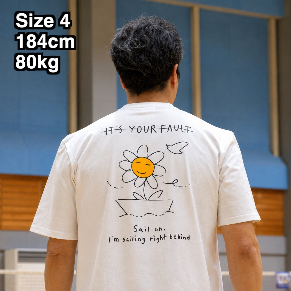 Badminton over Fit T-shirts Daisy on the Boat