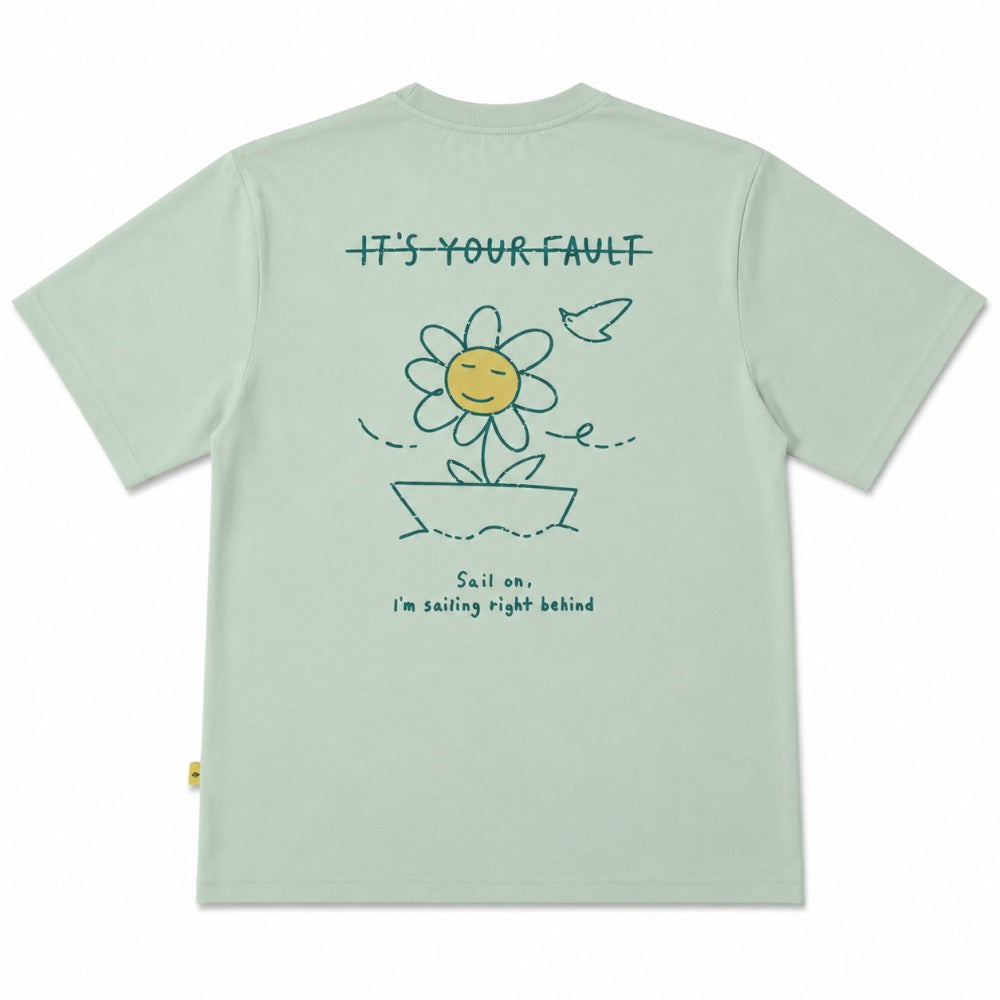 Badminton over Fit T-shirts Daisy on the Boat (COLOR)