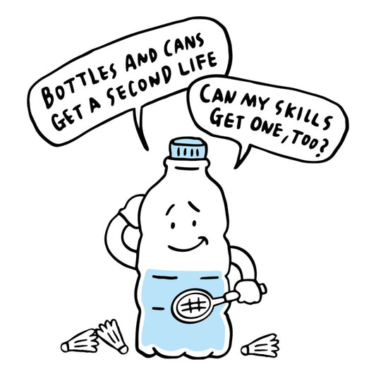 Recycled PET Bottle Design, Badminton T-shirt
