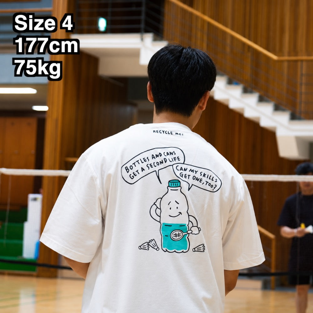 Recycled PET Bottle Design, Badminton T-shirt