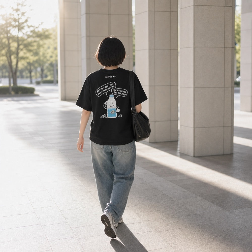 Recycled PET Bottle Design, Badminton T-shirt