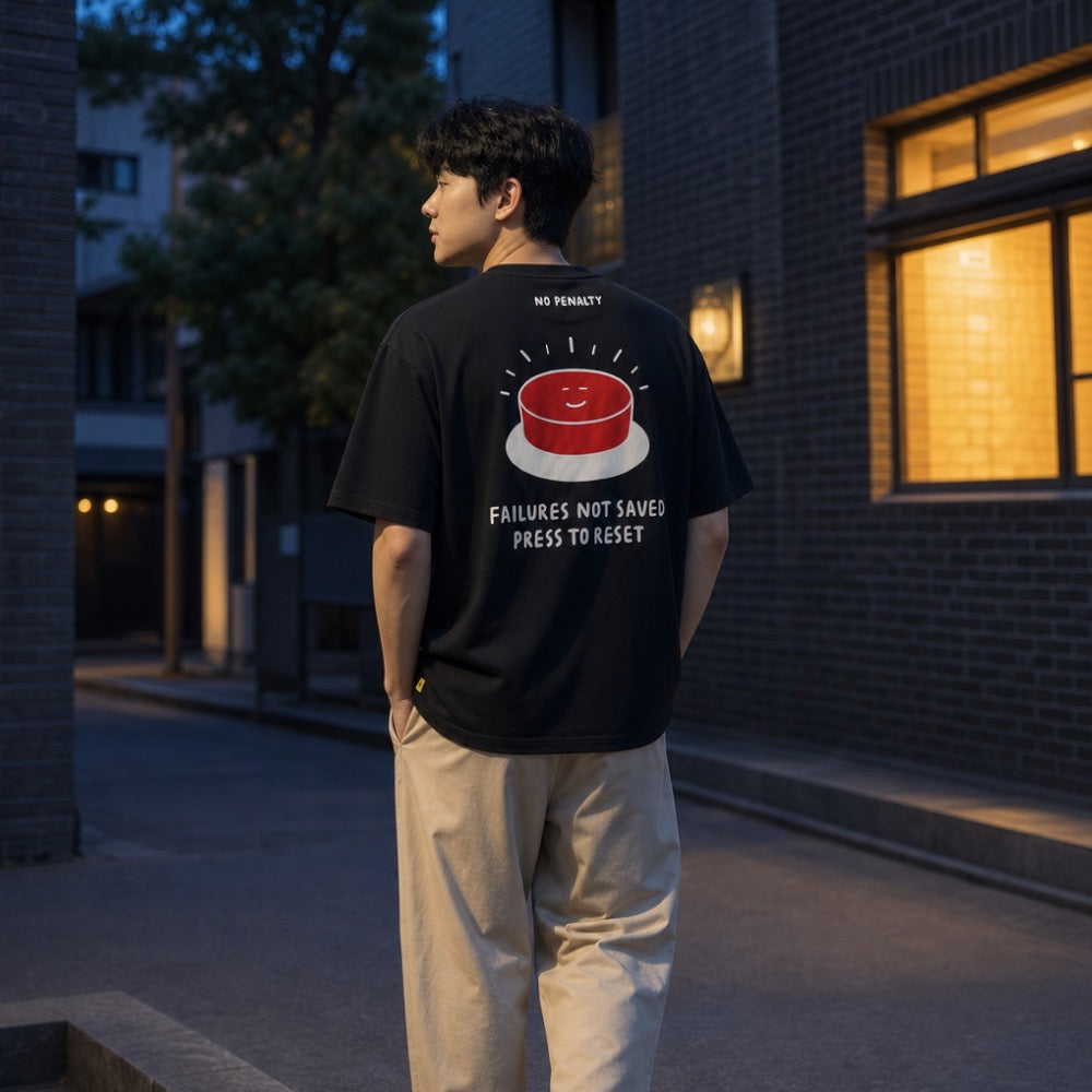 Reset Button Design, Badminton T-shirt