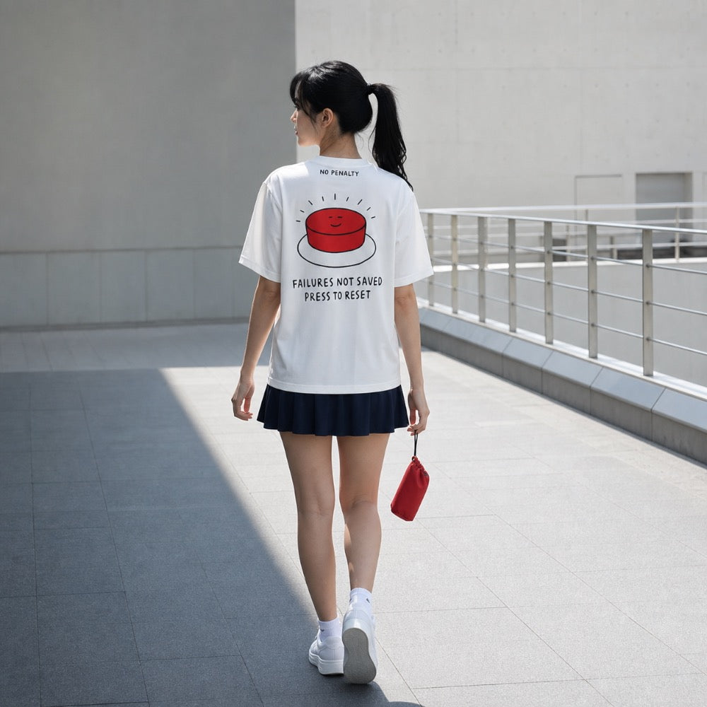 Reset Button Design, Badminton T-shirt
