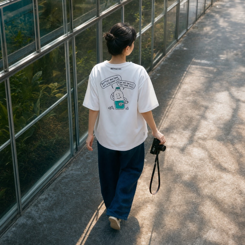 Recycled PET Bottle Design, Badminton T-shirt