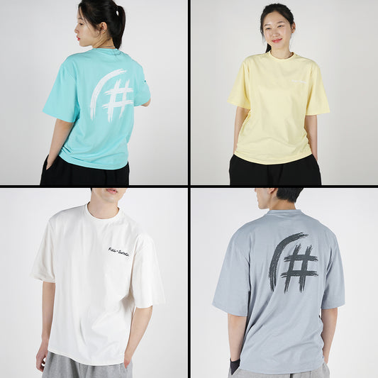 full-swing PASTEL T-SHIRTS Short sleeve for Sports, Badminton (4 colors / 4 sizes)